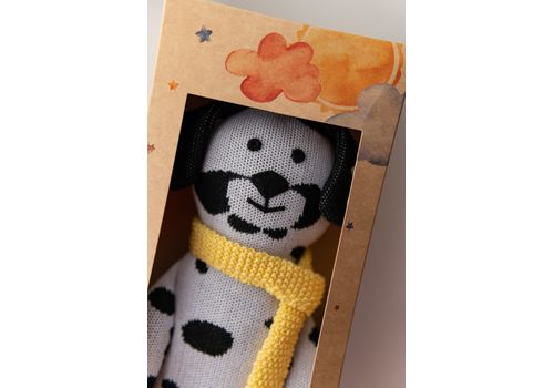 фото 2 - Мягкая эко- игрушка ручной работы Песик далматинец Амиго 32 см SVMR