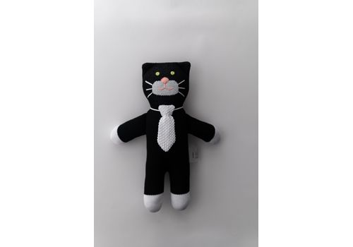 зображення 3 - М'яка еко- іграшка ручної роботи Котик Бонд 32 см SVMR