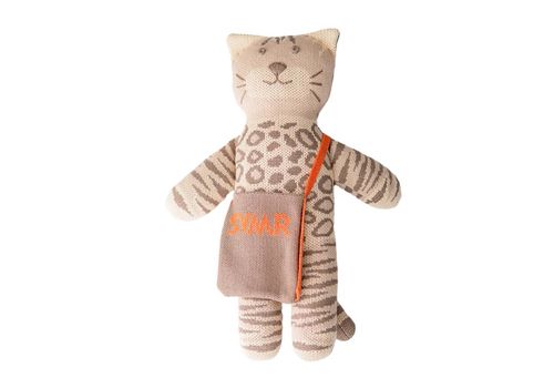 фото 1 - Мягкая эко- игрушка ручной работы Котик Локи бежевый 32 см SVMR