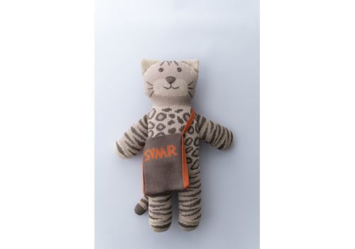 зображення 1 - М'яка еко- іграшка ручної роботи Котик Локі сірий 32 см SVMR