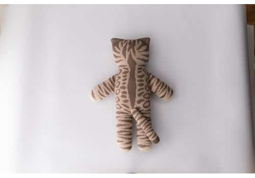 зображення 3 - М'яка еко- іграшка ручної роботи Котик Локі сірий 32 см SVMR