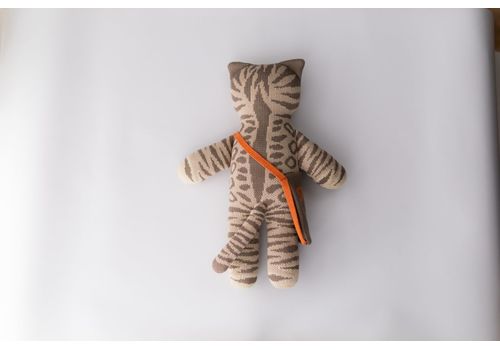зображення 5 - М'яка еко- іграшка ручної роботи Котик Локі сірий 32 см SVMR