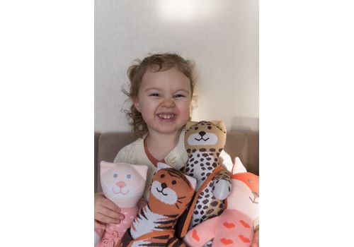 зображення 2 - М'яка еко- іграшка ручної роботи Леопардик Ларрі 32 см SVMR