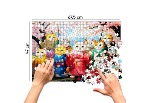 фото 5 - Пазл Котики в кимоно 1000 элементо ORNER