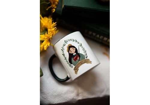 фото 1 - Керамичная чашка "Найкраща вчителька" зеленая Stella Sun Studio