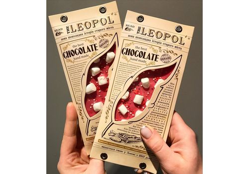 зображення 1 - Шоколад Leopol "Сердечка" полуничний 95г