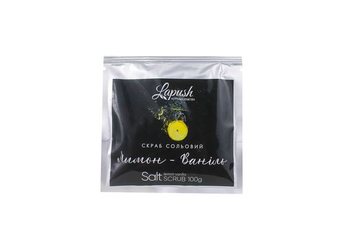 фото 1 - Скраб солевой Lapush "Лимон-ваниль" 100 г