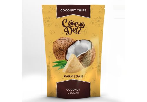 зображення 1 - Чіпси кокосові Cocodeli "Сир Пармезан" 30г
