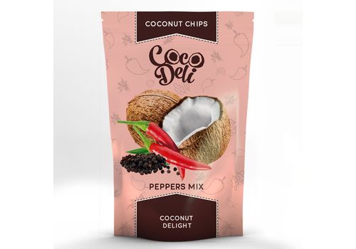 зображення 1 - Чіпси кокосові Cocodeli "Гострі з перцем" 30г