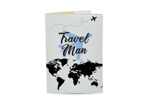 фото 3 - Набор обложек на паспорт ЭкоКожа - Travel Man and Girl 13,5 х 9,5 см