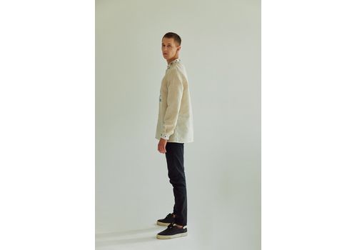 фото 2 - Рубашка Матвей из невыбеленного льна M Vyshyta