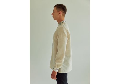 фото 4 - Рубашка Матвей из невыбеленного льна M Vyshyta