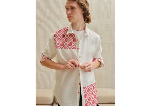 фото 6 - Мужская рубашка с вышивкой Буковина XL Vyshyta