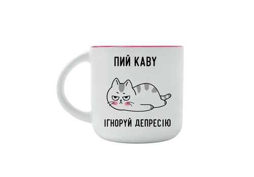 фото 1 - Чашка "Ігноруй депресію" 350 мл. Papadesign