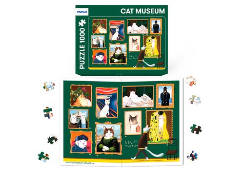 зображення 5 - Пазли "Котячий музей" 1000 елементів ORNER