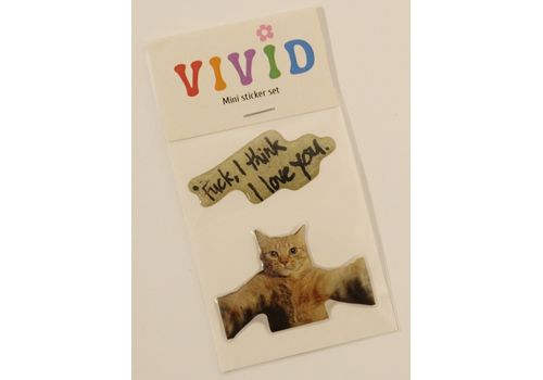 фото 1 - Стикерпак mini кот vivid
