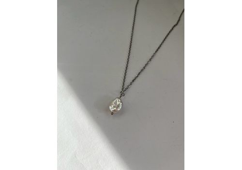 зображення 1 - Ланцюжок з натуральною перлиною барокко в срібному кольорі Fayna jewelry