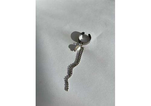 зображення 1 - Каблучка з натуральною перлиною на сталевій основі,що регулюється за розміром Fayna jewelry