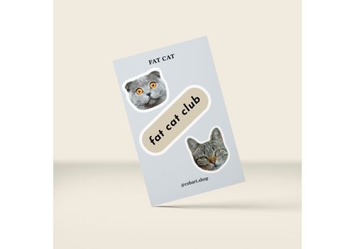 зображення 1 - 3д стікери Fat cat COBART
