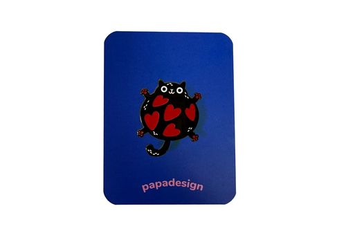 зображення 1 - Пін "Котик серденько" Papadesign