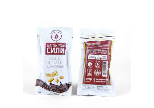 зображення 2 - Батончик Сили - Арахіс в 100% шоколаді, 40г Ineo Products