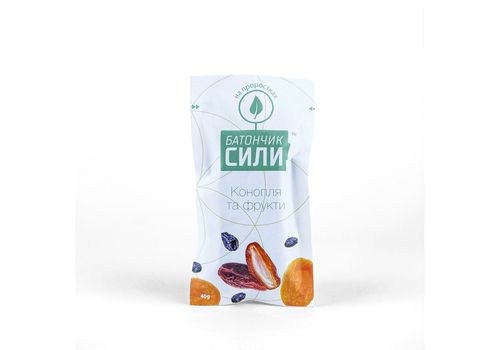 зображення 1 - Батончик Сили - Конопля та фрукти, 40г Ineo Products