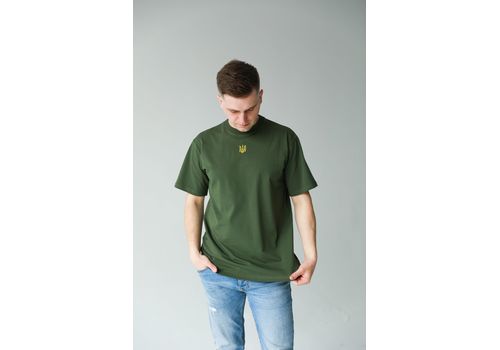 зображення 2 - Футболка з гербом унісекс хакі Viddushi