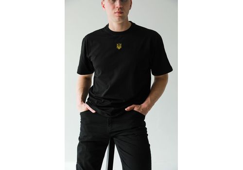 фото 1 - Футболка с гербом унисекс черная Viddushi