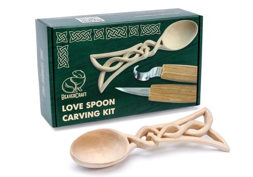 зображення 1 - Набір для вирізання кельтської ложки для початківців дорослих, підлітків і дітей BeaverCraft