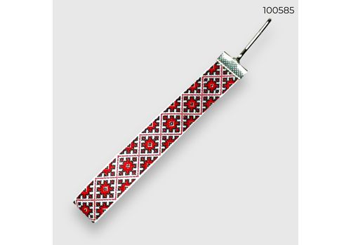 зображення 1 - Стрічка 16мм червоний орнамент CANDYS.UA