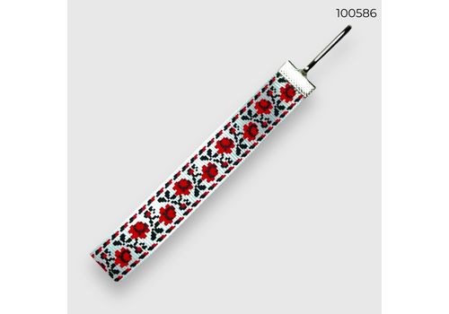 фото 1 - Ленточка 16мм красные розы CANDYS.UA