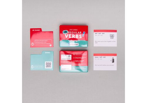 зображення 2 - Картки English Student "Irregular Verbs" українською