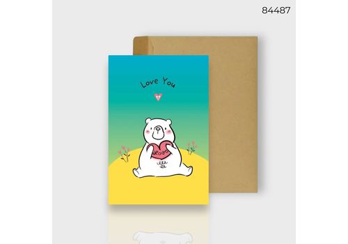 зображення 1 - Листівка "love you / UA color" CANDYS.UA