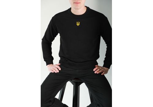 зображення 1 - Світшот чорний Тризуб 3XL Viddushi