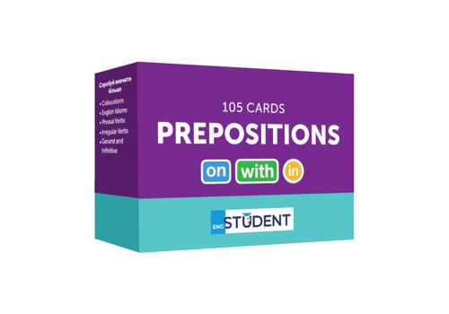 фото 1 - Карточки английских слов English Student  Prepositions 105 карточек