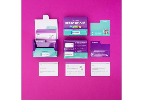 фото 2 - Карточки английских слов English Student  Prepositions 105 карточек