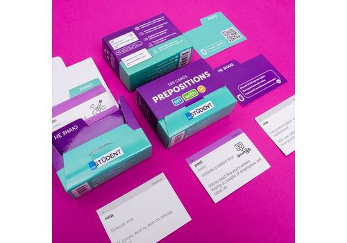 фото 3 - Карточки английских слов English Student  Prepositions 105 карточек