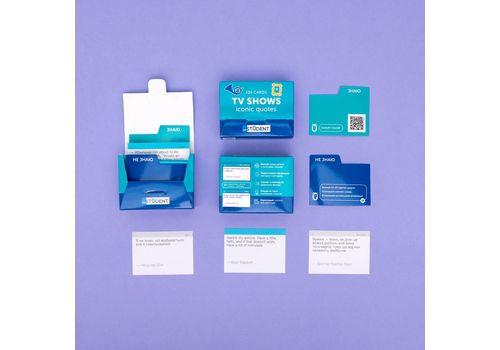фото 2 - Карточки для изучения англиского языка English Student - TV Shows (105 карток)