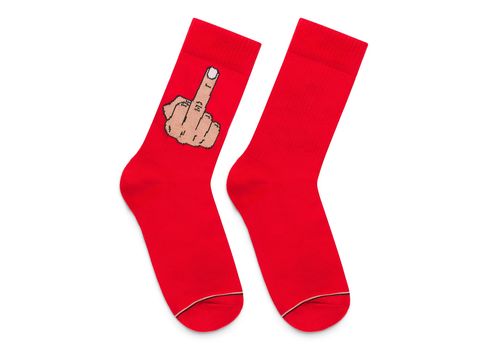 зображення 1 - Шкарпетки Ded Noskar' "Censored Fuck" червоні