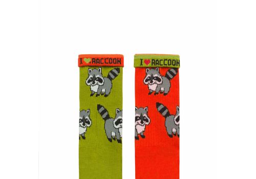 фото 2 - Носки Ded Noskar' "Color Raccoon" с енотами