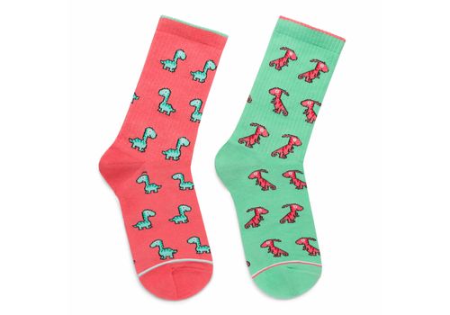 зображення 1 - Шкарпетки Ded Noskar' "Peach Dino" з динозаврами