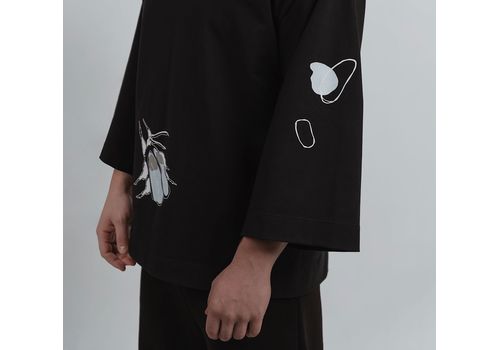 зображення 3 - Реглан Mi So Lar  чоловічий чорного кольору з принтом