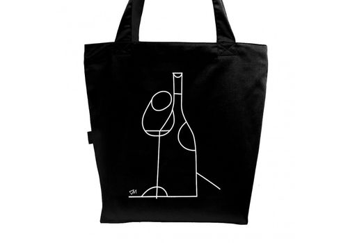 зображення 3 - Еко сумка Gifty "Вино" L Чорна