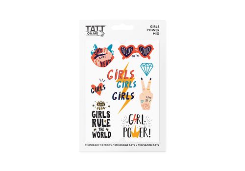 фото 1 - Временные тату Girls Power mix TATTon.me