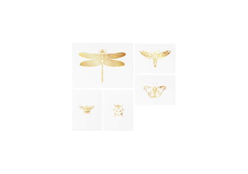 фото 3 - Временные тату Gold Dragonfly Set TATTon.me