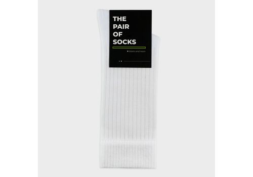фото 2 - Носки The Pair of Socks WHITE N CORAL BIG LOGO