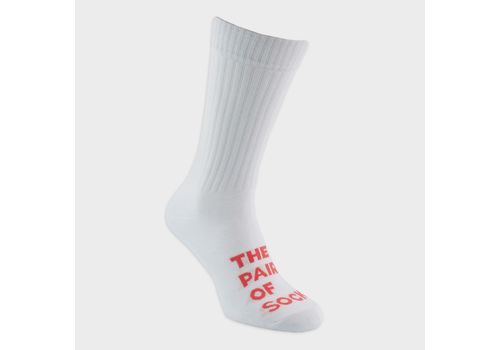 фото 3 - Носки The Pair of Socks WHITE N CORAL BIG LOGO