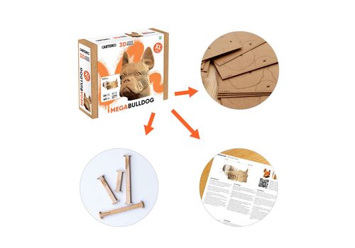 фото 9 - Картонный конструктор "Cartonic 3D Puzzle BULLDOG" 1DEA.me