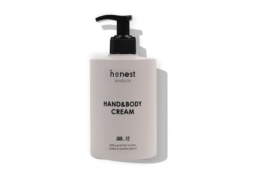 фото 1 - JAR 12 Hand&body cream - Увлажняющий крем для рук и тела с ароматом citrus&santal,500ml