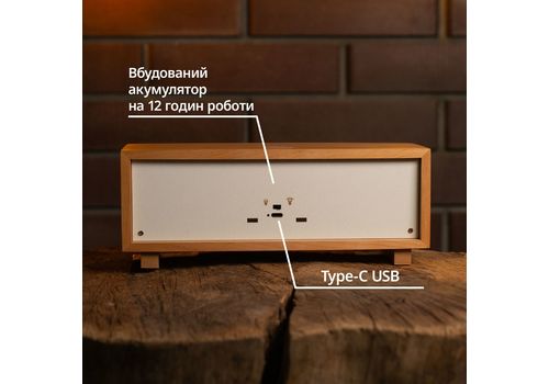 фото 4 - Ночник-панорама Лавандовое поле, лакированое дерево (LED, Акумулятор, USB Type-C)